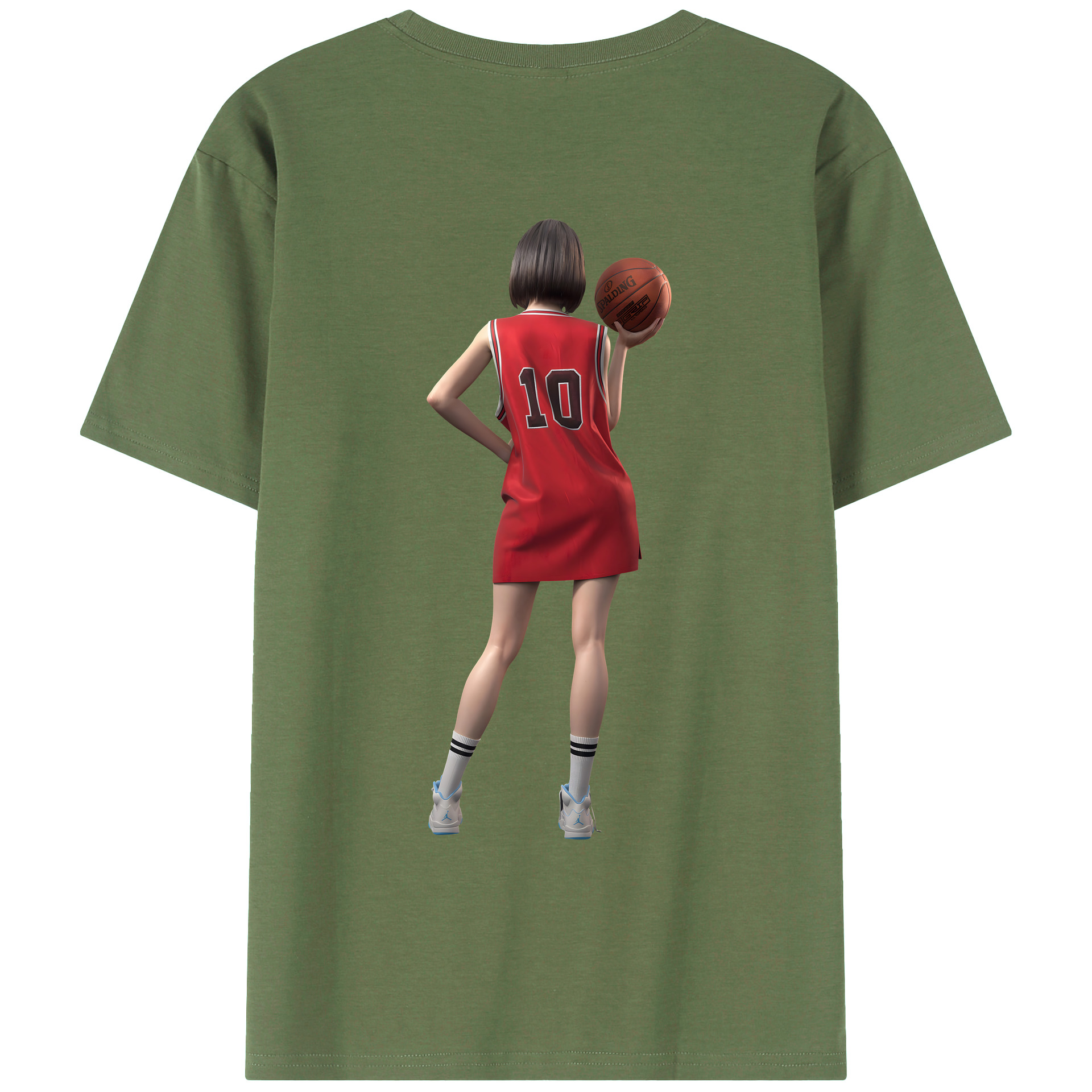 （画像用） SLAM DUNK／スラムダンク 綿100％ メンズ半袖Tシャツ（バックプリント） 通気性